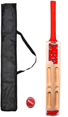 Kansal MBF Scoop Design Popular with Red Tennis Ball and Cover Poplar Willow Cricket Bat For 15+ Yrs(1200 g) Kansal MBF Scoop Design Popular with Red Tennis Ball and Cover Poplar Willow Cricket Bat For 15+ Yrs(1200 g)
