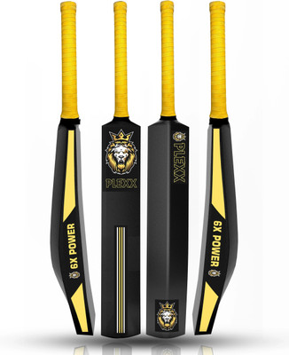 PLEXX Plastic Prenium Full Size Bat(34X4.5inch) For All Age Groups PVC/Plastic Cricket  Bat For 15+ Yrs(850-900 g)