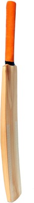 MRF PLAIN BAT ORANGE GRIP Poplar Willow Cricket  Bat For 12 - 14 Yrs(700-1200 g)