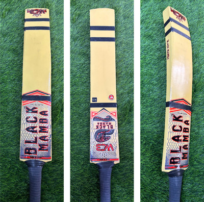 WCB SPORT VAULT YELLOW MAMBA Kashmir Willow Cricket  Bat For 15+ Yrs(1 kg)