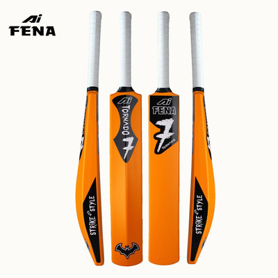 Fena Torando Orange Cricket Hard Plastic Full Size PVC/Plastic Cricket Bat PVC/Plastic Cricket  Bat For 15+ Yrs(850-900 g)