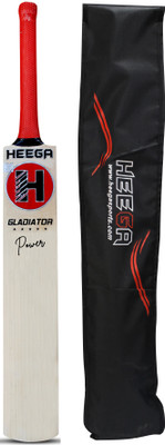 Heega Gladiator Power Kashmir Willow Cricket  Bat For 12 - 14 Yrs(930 g)