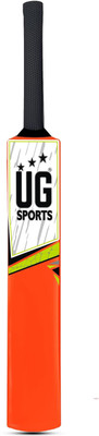 UG SPORTS Hard Plastic Cricket Bat| UV Digital Printing |31 x 4.5 Inch (Orange, Size 5) PVC/Plastic Cricket  Bat For 12 - 14 Yrs(400-450 g)