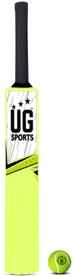 ULTIMATE GOAL Plastic Cricket Bat & Tennis Ball | Digital Printing |Green (Green , Size 3) PVC/Plastic Cricket  Bat For 9 - 11 Yrs(380-400 g)
