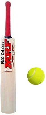 PMG Genius Virat Kohli bat|Size-Full |For 14+ Years Boys Men | Tennis Ball|Under 500 Poplar Willow Cricket  Bat For 15+ Yrs(1 kg)