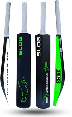 Flick THE ORIGINAL SLOG FULL SIZE Hard PLastic For Tennis Ball(34x4.5)inch PVC/Plastic Cricket  Bat For 15+ Yrs(800 g)
