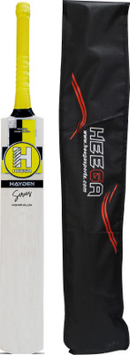 Heega Sports Hayden Series Maximal Profile Kashmir Willow Cricket  Bat For 15+ Yrs(1.2 kg)