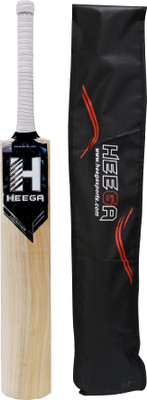 Heega Sports Launcher Premium Grade Willow Bat - Harrow Kashmir Willow Cricket  Bat For 15+ Yrs(1100 g)