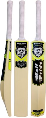 WOLF PRIDE WP Yellow & White Grip Tennis Ball PVC/Plastic Ivory 8 PVC/Plastic Cricket  Bat For 15+ Yrs(.800 g)