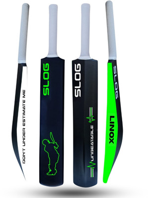 LINOX THE ORIGINAL Slog Full Size (Ideal for 15+) Hard PLastic For tennis Ball PVC/Plastic Cricket  Bat For 15+ Yrs(850 g)