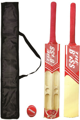 XTROKE The Boss Edition Scoop Design Cricket Bat With Ball & Cover For Advance Play Poplar Willow Cricket  Bat For 15+ Yrs(0.90 kg)