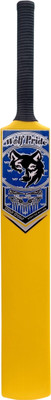 WOLF PRIDE B/Blue Tennis Ball PVC/Plastic Yellow Double Blade Full Size-8 Cricket Bat-N PVC/Plastic Cricket  Bat For 15+ Yrs(800 g)