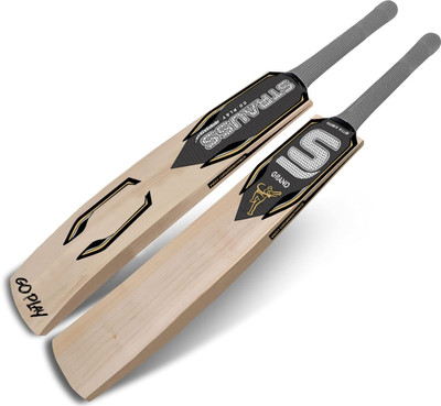 Strauss Grand | Suitable for Leather Ball | Size: Short Handle | Kashmir Willow Cricket  Bat For 15+ Yrs(1050-1200 g)
