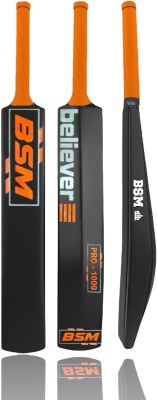 BSM ORANGE BAT PVC/Plastic Cricket  Bat For 15+ Yrs(0.75 kg)