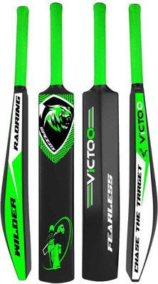 VICTOO Heavy Duty Plastic Cricket Bat,Full Size (34” X 4.5”inches) PVC/Plastic Cricket  Bat For 15+ Yrs(0.850 g)