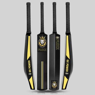 PLEXX Plastic Bat full size (34X4.5inch) For all age groups PVC/Plastic Cricket  Bat For 15+ Yrs(850-900 g)