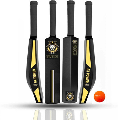 PLEXX Plastic Premium Cricket Bat (31x4.5inch) (6NO) with Wind Ball For Junior | PVC/Plastic Cricket  Bat For 12 - 14 Yrs(600-650 g)