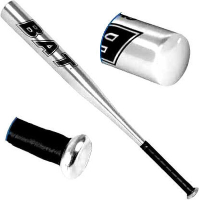 LCARNO 32 inch Metal Alloy Thick Baseball bat with Rubber Grip Black_Dn-20 Alloy Baseball  Bat For 15+ Yrs(1.1 kg)