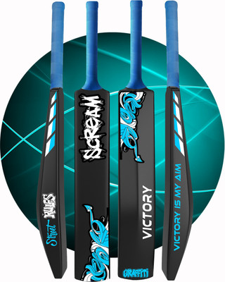 VICTORY SCREAM Plastic Bat Full Size Cricket Tennis Bat For All Age Group Unique Hard PVC/Plastic Cricket  Bat For 15+ Yrs(800 g)