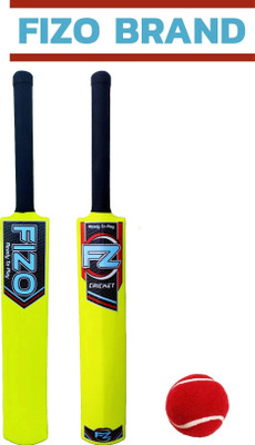 fizo PVC Cricket Bat With Tennis Ball For Kids Under 8 Plastic Bat _No.1 PVC/Plastic Cricket  Bat For 6 - 7 Yrs(350 g)