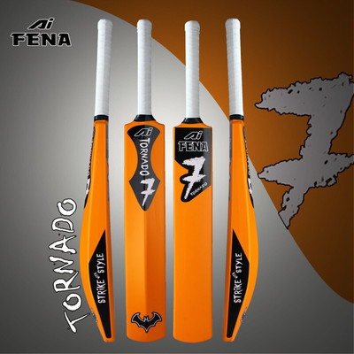 Fena Torando Orange Cricket Hard Plastic Full Size PVC/Plastic Cricket Bat PVC/Plastic Cricket  Bat For 15+ Yrs(850-900 g)