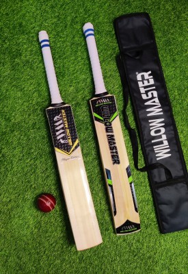 Willow master Leather bat player edition English Willow Cricket  Bat For 15+ Yrs(1 kg)