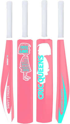 Jaspo Cric Queen Plastic Full Size Bat for Girls/Women,Cricket Bat PVC/Plastic Cricket  Bat For 15+ Yrs(850 g)