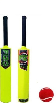 fizo PVC Cricket Bat With Tennis Ball For Kids Under 8 Plastic Bat For Kids PVC/Plastic Cricket  Bat For 4 - 5 Yrs(350 g)