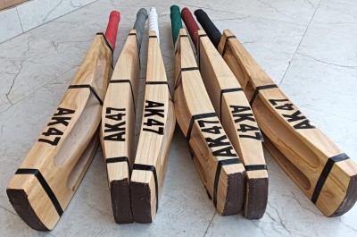 Traders PLAYER EDITION AK 47-007 DOUBLE BLADE CRICKET BAT Kashmir Willow Cricket  Bat For 15+ Yrs(1 kg)