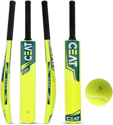 Pro Game PVC Bat(For 8-12 Years)Hard Plastic bat for tennis ball With 1Ball(300-450 g) PVC/Plastic Cricket  Bat(800-900 g)