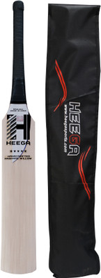 Heega Premium Grade Mongoose Kashmir Willow Cricket  Bat For 15+ Yrs(1.2 kg)