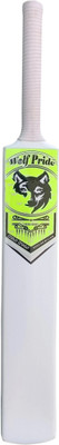 WOLF PRIDE Wild W/Yellow Tennis Ball PVC/Plastic White Double Blade Full Size-8 Cricket Bat PVC/Plastic Cricket  Bat For 15+ Yrs(.800 g)