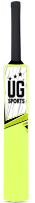 UG SPORTS Hard Plastic Cricket Bat|UV Digital Printing |33.4 x 4.5 Inch (Green, Full Size) PVC/Plastic Cricket  Bat For 15+ Yrs(650-680 g)