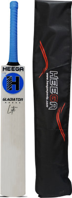 Heega Gladiator Lite Kashmir Willow Cricket  Bat For 12 - 14 Yrs(1 kg)