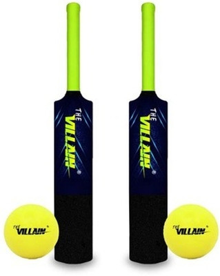 The Villain Cricket_2Bat_2Ball_8 PVC/Plastic Cricket  Bat For 15+ Yrs(0.80 kg)