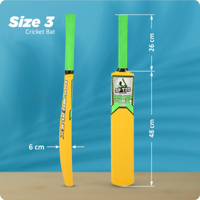 SP T20 CRICKET BAT 3 NO PVC/Plastic Cricket  Bat For 11 - 13 Yrs(350-400 g)
