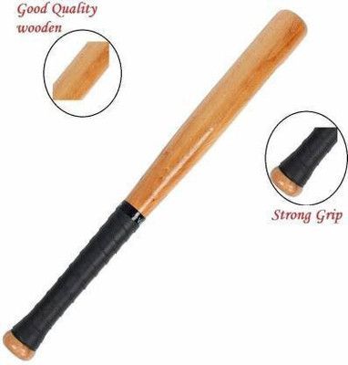 Fit World HIGH QUALITY WOODEN BASE BAT,BASE BALL BAT Willow Baseball  Bat For 15+ Yrs(300-400 g)