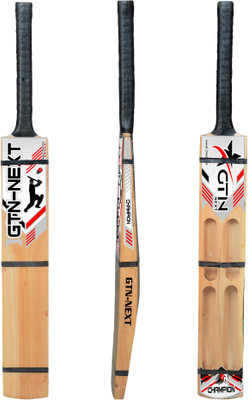 GTN Next Scoop Cricket Bat Tennis Bat For Bats For Boys Of 12-14 Years Poplar Willow Cricket  Bat For 12 - 14 Yrs(900-1050 kg)