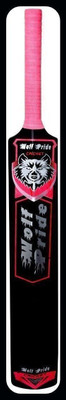 WOLF PRIDE WP Pink Sticker Pink Grip Black Plastic Cricket Bat_B117_jj107 PVC/Plastic Cricket  Bat For 15+ Yrs(800 g)