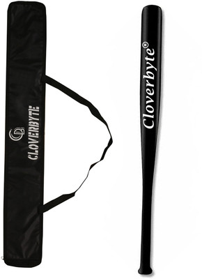 CLOVERBYTE Wooden BaseBatll Bat With Cover Heavy Duty for Self Defence With Basebat Cover Willow Baseball Bat For 15+ Yrs(490 g) CLOVERBYTE Wooden BaseBatll Bat With Cover Heavy Duty for Self Defence With Basebat Cover Willow Baseball Bat For 15+ Yrs(490 g)