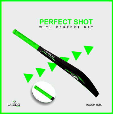 Lyzoo Hard with 1pc Cricket tennis Pvc Poplar Willow Bat PVC/Plastic Cricket  Bat For 15+ Yrs(800-900 g)