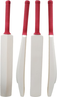 SHRRLY CRICEKT PLASTIC BAT FOR MEN AND BOYS WHITE 1 PC PVC/Plastic Cricket  Bat For 15+ Yrs(700 g)