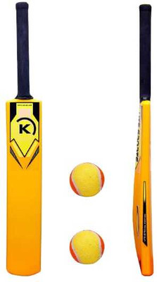 Hyper PVC Yellow Bat Size 3 For 6-8 Years Kids With 2 Piece Light Weight Tennis Ball PVC/Plastic Cricket  Bat For 8 Yrs(500 g)