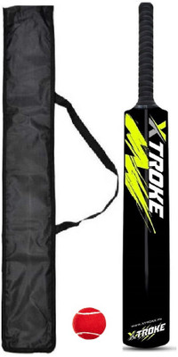XTROKE Natural Popular Willow Cricket Bat With Ball & Bat Cover (1000 To 1200 g) Poplar Willow Cricket  Bat For 15+ Yrs(0.85 kg)
