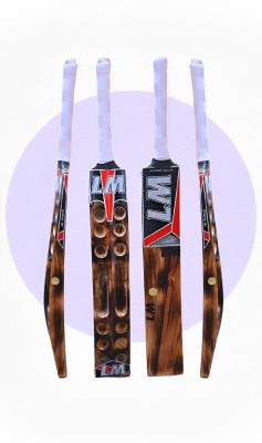 LM Laxmi Enterprises Burn Wooden Edition Cricket Bat Kashmir Willow Cricket  Bat For 15+ Yrs(1 kg)