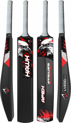 Lyzoo HAWK Hard Plastic/Fiber Tennis Ball Cricket Bat Pvc Poplar Willow Bat PVC/Plastic Cricket  Bat For 15+ Yrs(820-850 g)