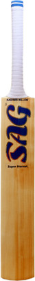SAG Super Hornet Full Size Professional Leather Kashmir Willow Cricket  Bat For 15+ Yrs(1 kg)
