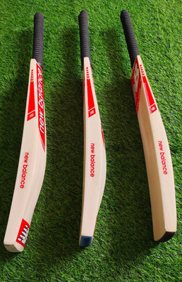 NEW BALANCE TC Handcrafted leather bat English Willow Cricket  Bat For 15+ Yrs(1 kg)