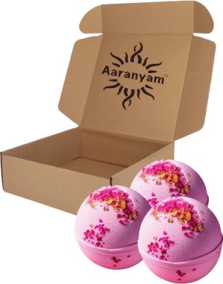 Aaranyam Rose Petals Handcrafted With Aromatic Fragrance Bath Balls (Pack of 6)(450 g)