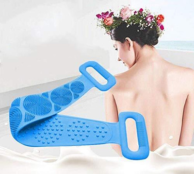 Euclid Body Brush For Bathing for Back Cleansing and Exfoliating-Pink-Blue